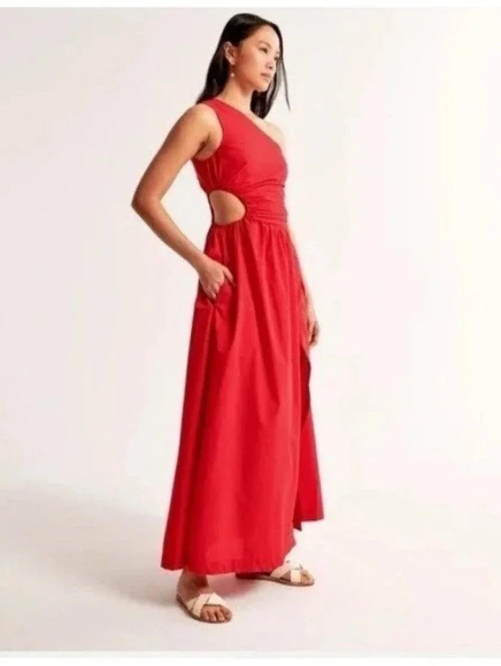 Abercrombie & Fitch Size  Small One Shoulder Maxi Dress